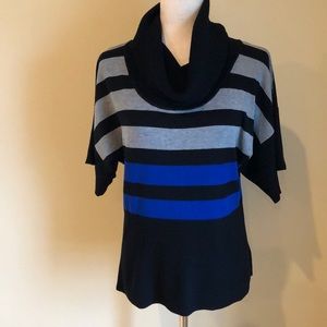 Emma G cowl neck multicolor sweater